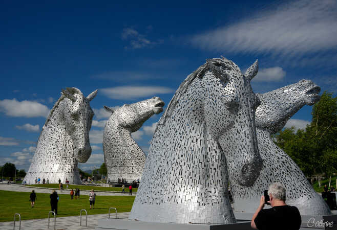 The Kelpies.