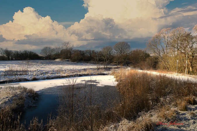 en tur ved skoven og åen i Starup