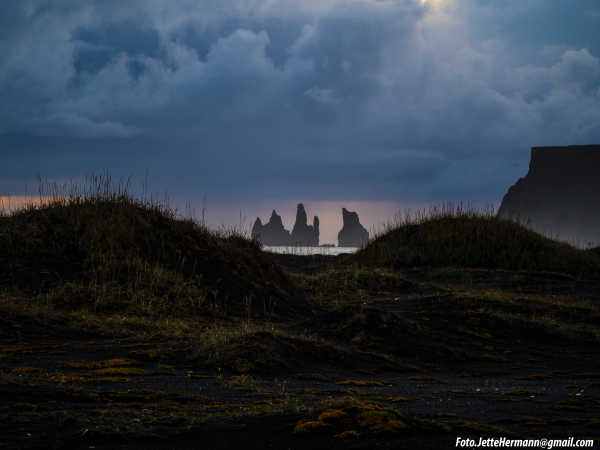 Reynisdrangur ved Dyrhólaey, Island