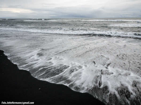 Den sorte strand ved Vik, Island