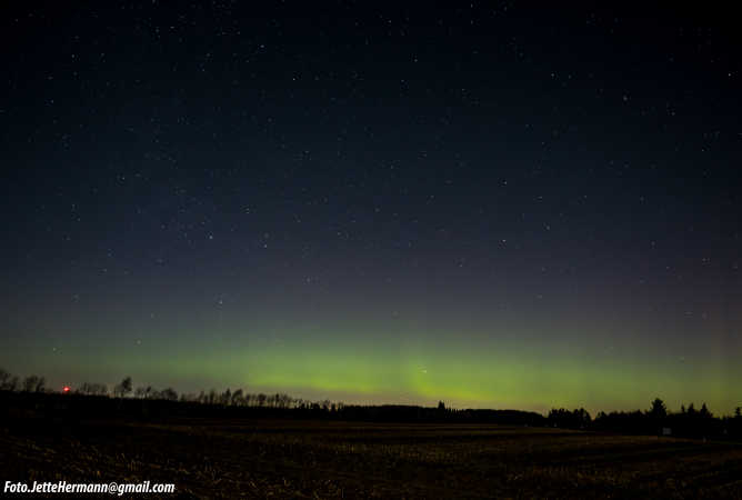 Nordlys Skrydstrup 16. februar 2016