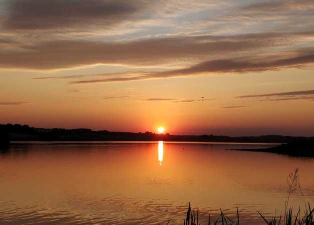 Solnedgang ved Slivsø