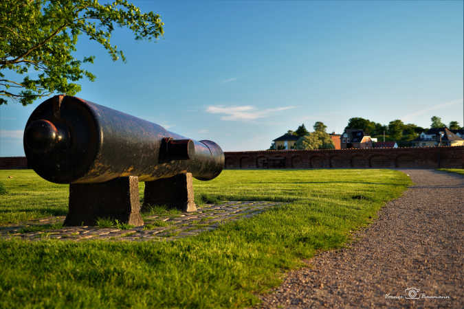 Kanon ved Søderborg slot.