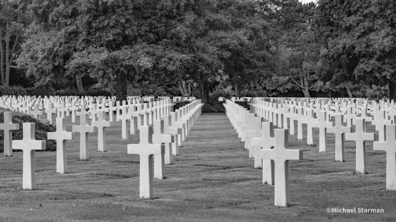 Den amerikanske Kirkegård i Normandiet.