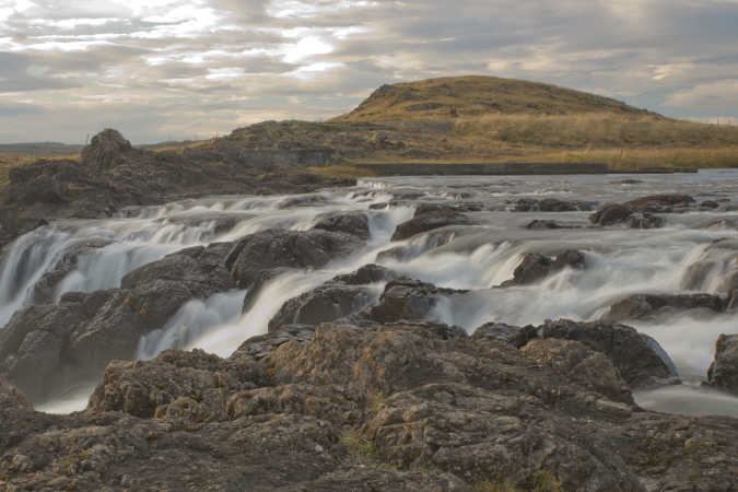 Flot vandfald på Island