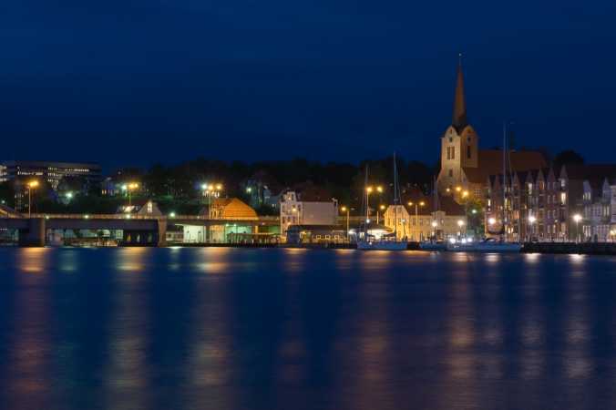 Sønderborg by night