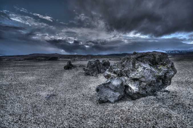 Månelandskab fra Island