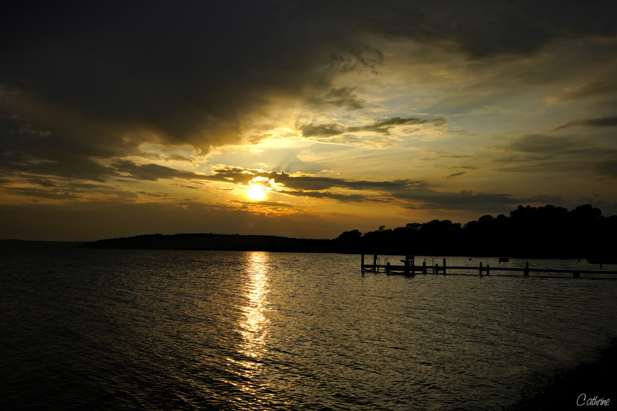 Solnedgang ved Skarrev. – Cathrine Christensen