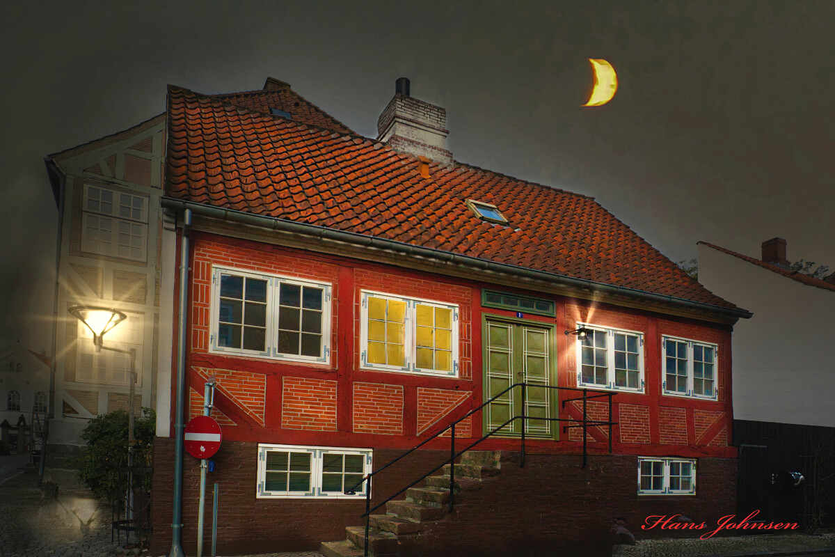 På hjørne af Højgade Fredet hus – Hans Johnsen