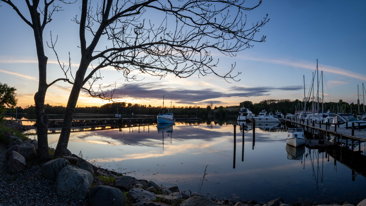 Solnedgang på Als – Ellen Lock Jensen