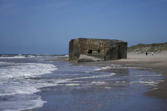 Vedersø strand lørdag i flot vejr 