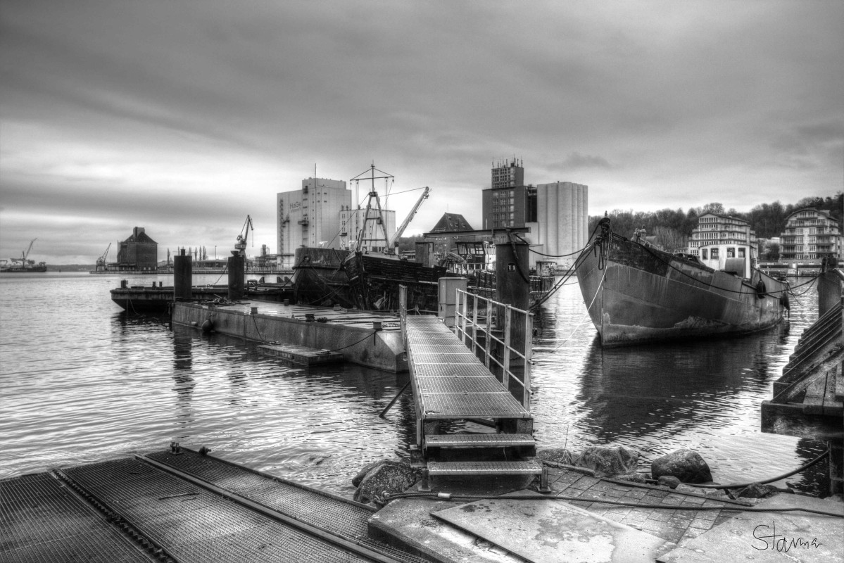 Havnen i Flensborg. – Michael Starman