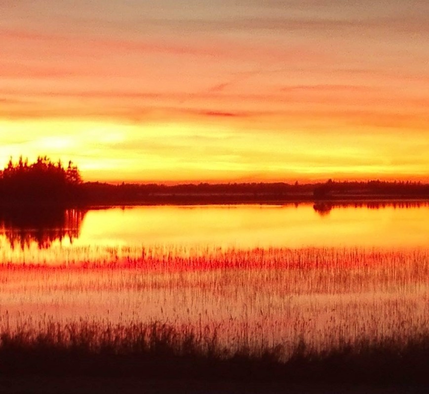 Solnedgang over Thy – Eva Olsen