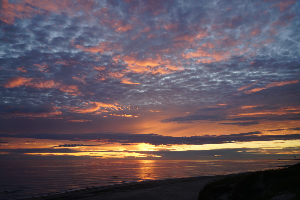 solnedgang ved Vesterhavet kl.22.20 – Gudrun Falten Dahl