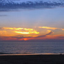 solnedgang over vesterhavet